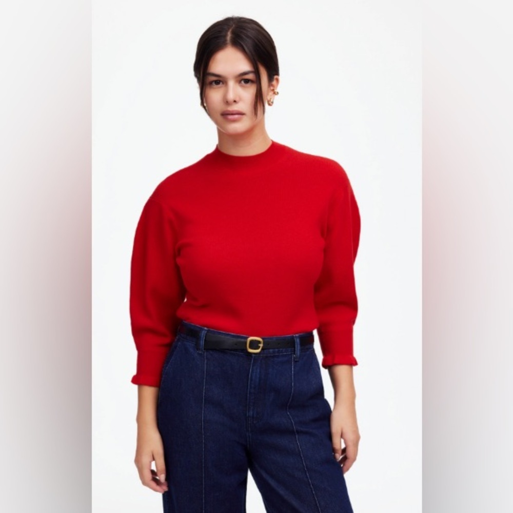Madewell Ruffle Sweater - Picture 2 of 7